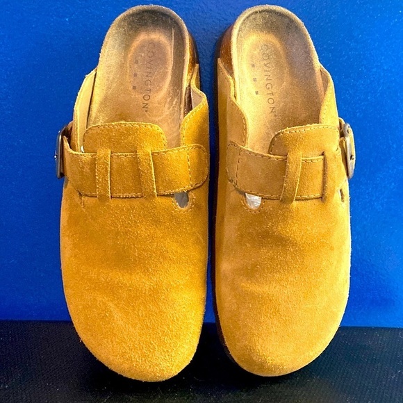 Women’s Covington Brown Suede Leather Upper Slip On’s Size 6 - Picture 1 of 7